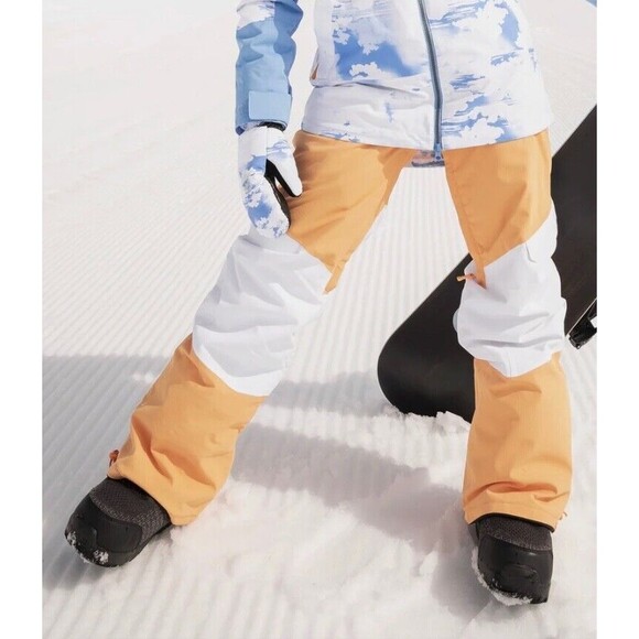 ROXY CHLOE KIM WOMEN'S LARGE / WOODROSE TECHNICAL SKI SNOWBOARD WINTER PANTS - Picture 1 of 10